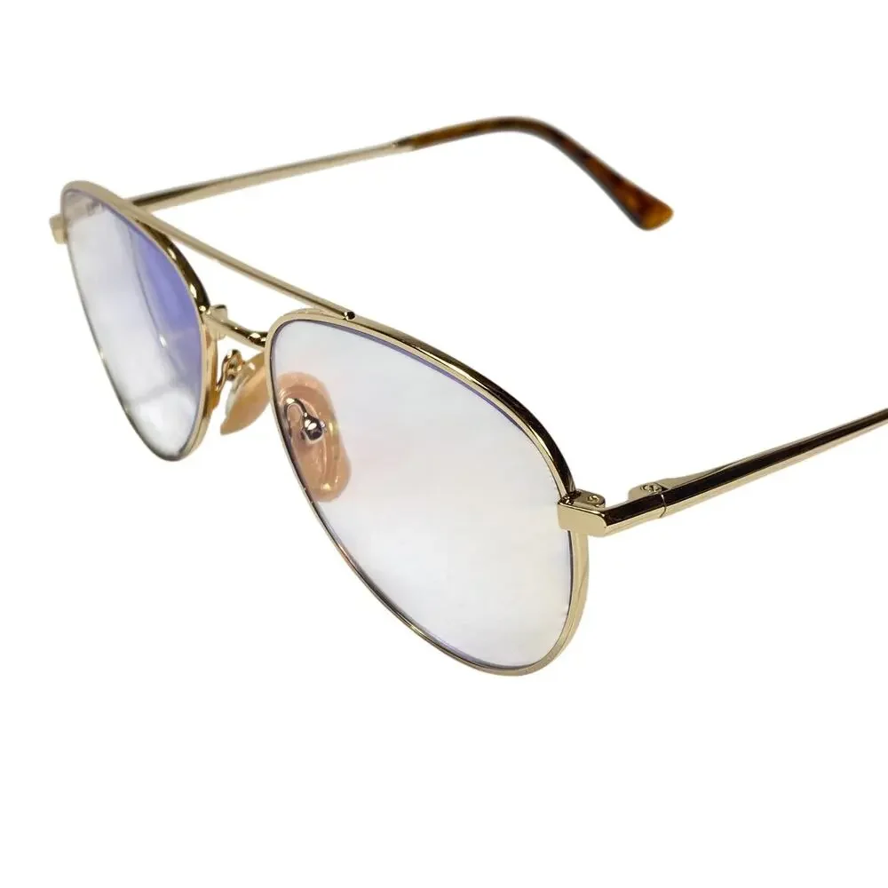 Ray-Ban RBPILOT RB6456 Gold Aviator Eyeglasses Frames Only 54-17-140 Italy